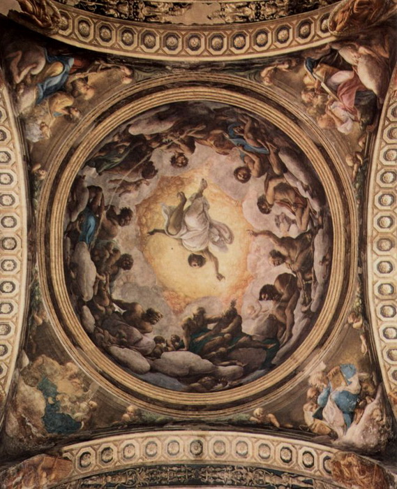Фрески Корреджо в церкви Сан-Джованни Евангелиста