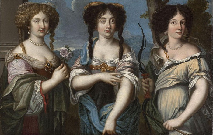 Портрет трех сестер Манчини, Олимпия - в центре
