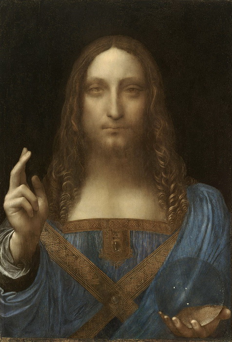 Приписываемая Леонардо да Винчи картина «Спаситель мира»