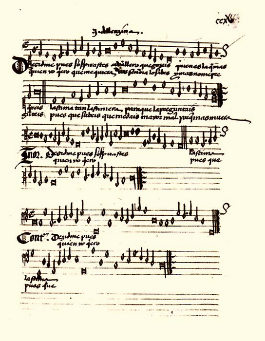 Испанский «Дворцовый песенник» XVI века