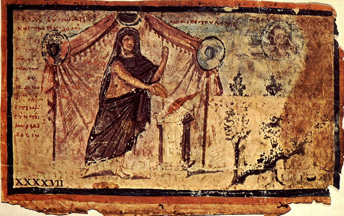 Рукопись Илиады, датирована V веком н.э.