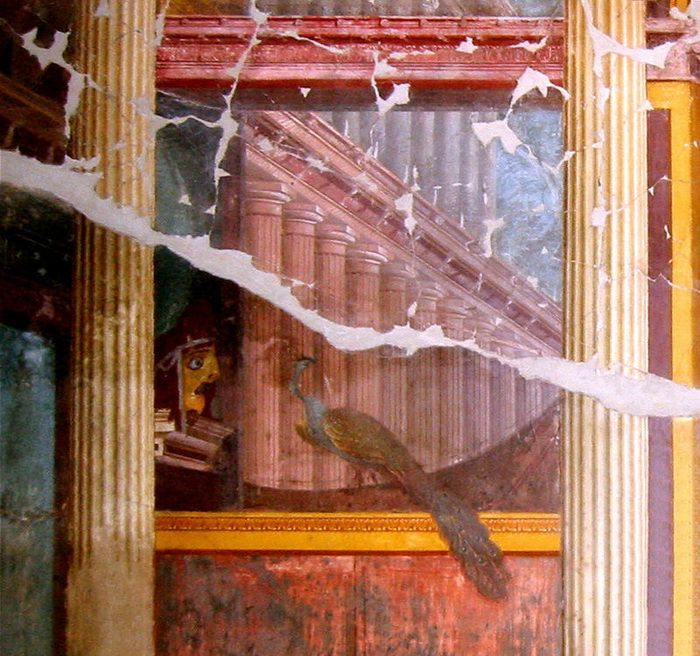 Древнеримская фреска, вилла Поппеа