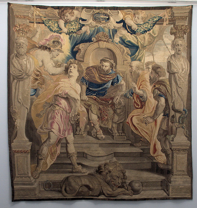 Шпалера «Гнев Ахилла», созданная по картону Рубенса