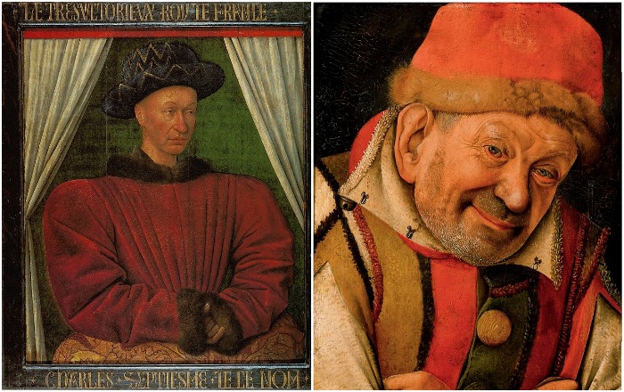 Портреты короля - Карла VII - и шута - Гонеллы