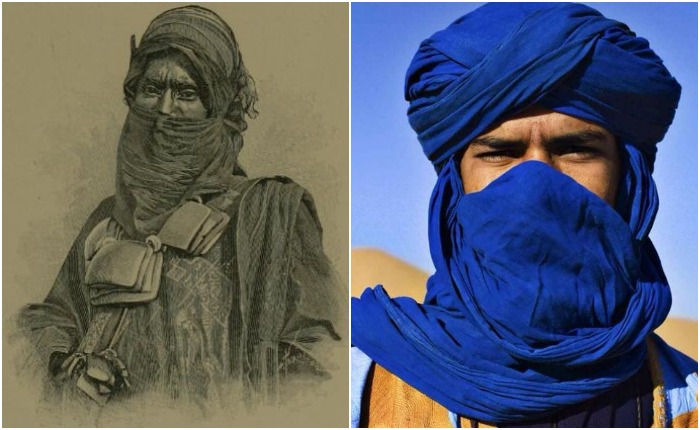 Традиционный головной убор туарегов - тагельмуст.