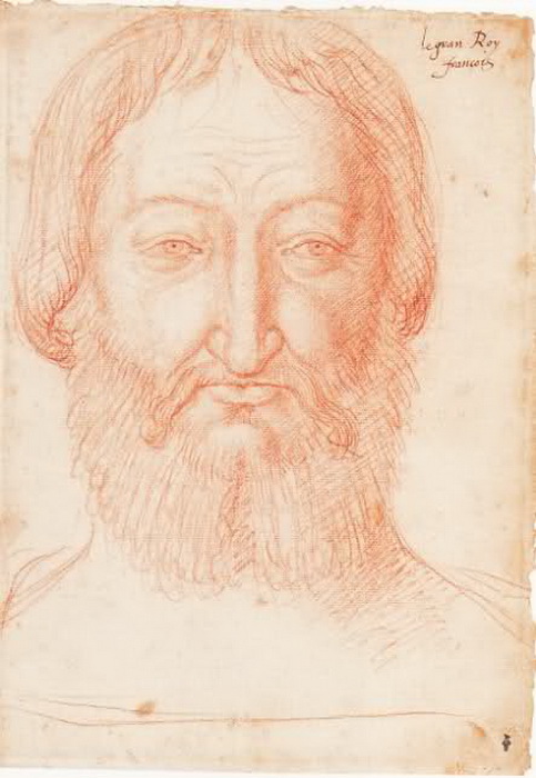Рисунок, сделанный Ф. Клуэ по посмертной маске Франциска I