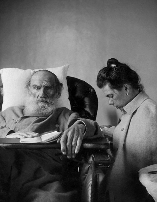 Л.Н. Толстой с дочерью Татьяной