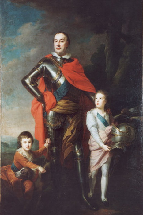Ксаверий Браницкий с сыновьями
