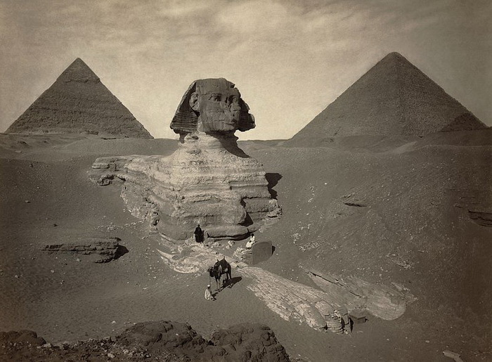 Большой Сфинкс. Фото около 1878 года