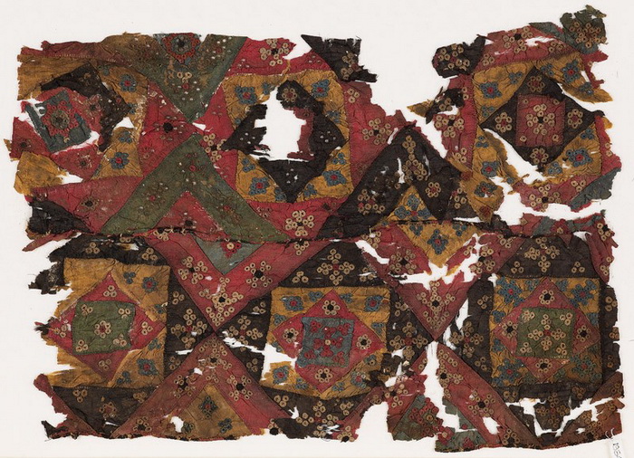 Лоскутное шитье из Египта, XVI век. Музей Оксфорда.
