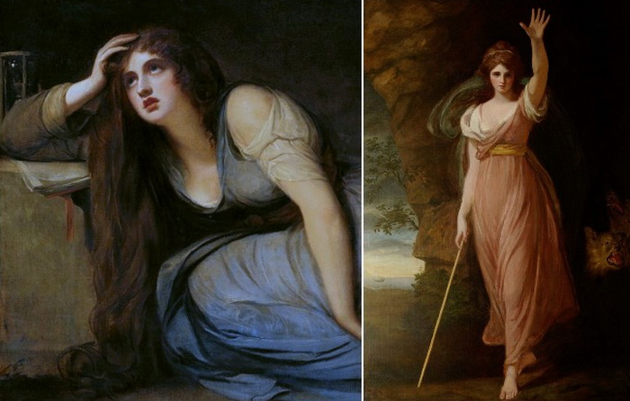 Живые картины: Эмма в образе Магдалены и Цирцеи