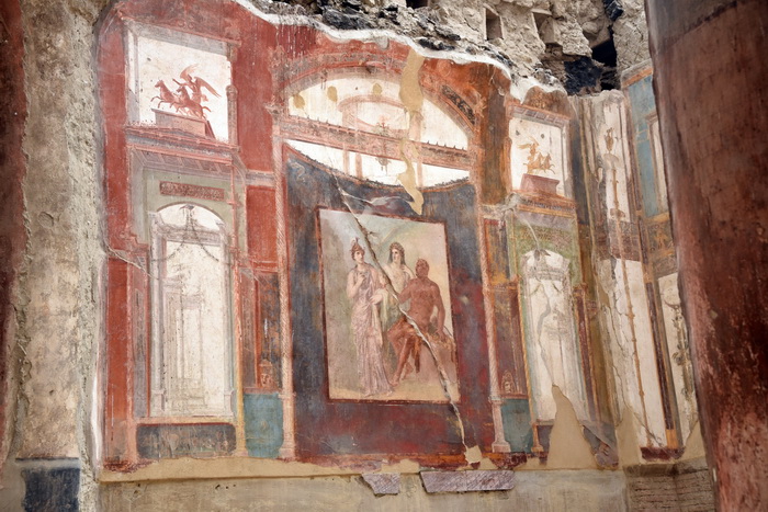 Древнеримская фреска, г. Геркуланум