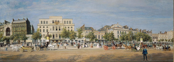Бульвар дю Тампль в Париже в 1862 году