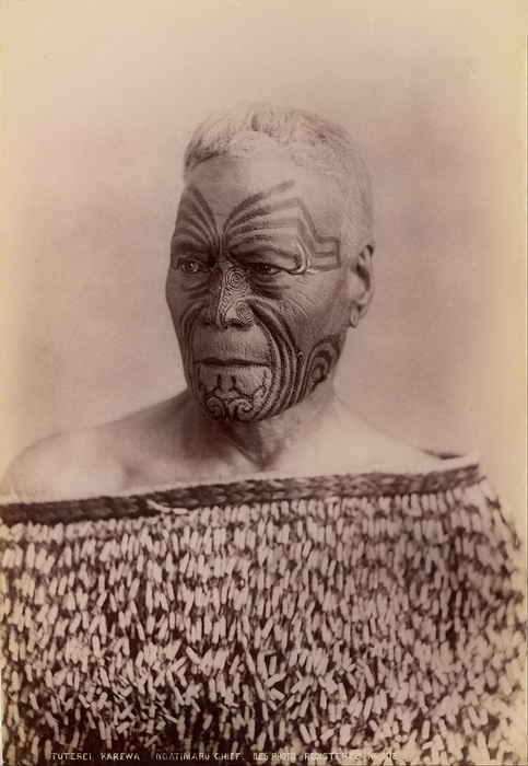 Вождь племени маори в начале XX века