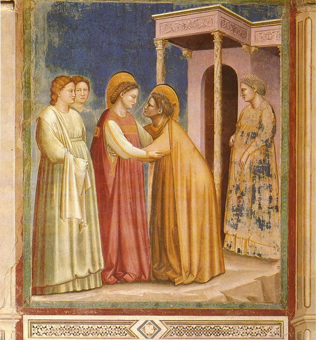 Джотто. Встреча Марии и Елизаветы (фреска)