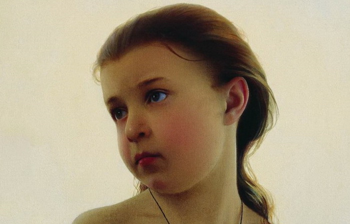 Фрагмент портрета Натальи Зарянко, дочери художника