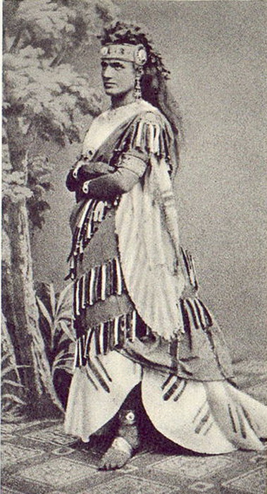 Тереза Штольц, исполнившая партию Аиды на европейской премьере оперы в 1872 году. Имя Аида было придумано специально ради этого произведения и впоследствии прижилось - так стали называть девочек