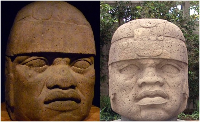 Гигантские головы ольмекской культуры. Источник: wikipedia.org