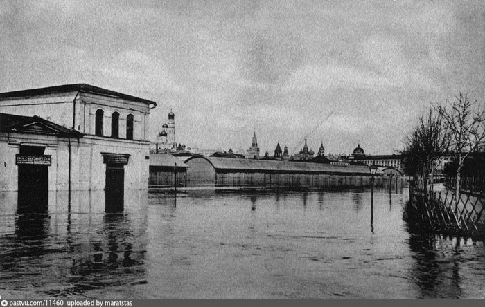 Наводнение 1908 года: Болотная площадь в Москве