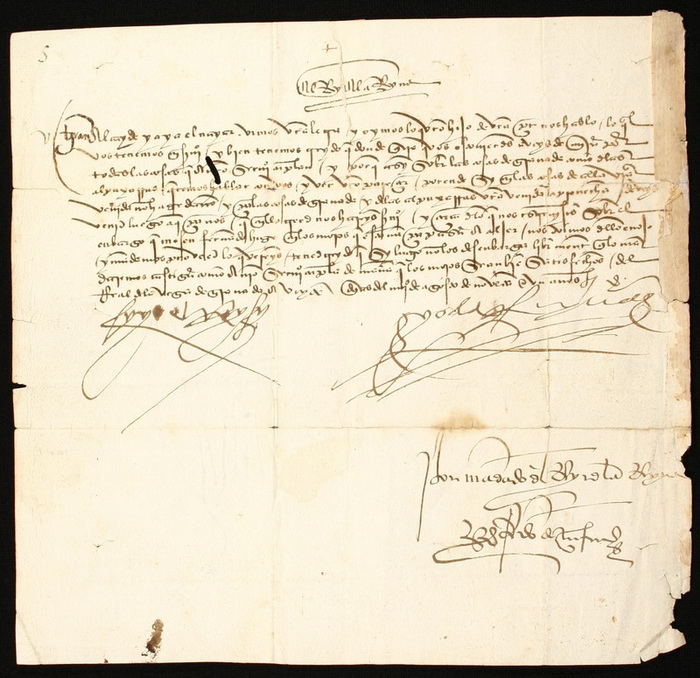 Документ, подписанный католическими королями