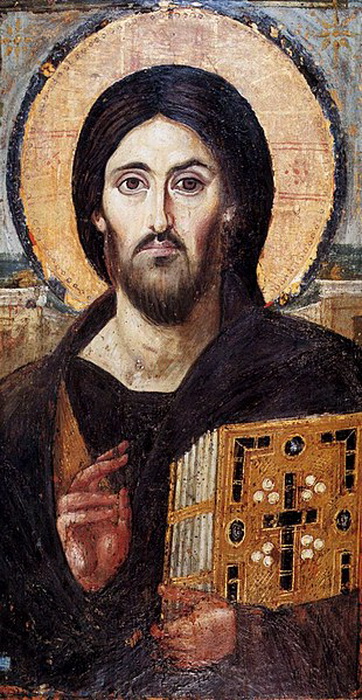 Христос Пантократор. Икона VI века