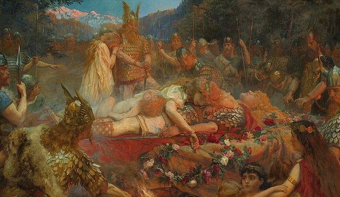 С.Э. Батлер. Похороны викинга. Источник: commons.wikimedia.org