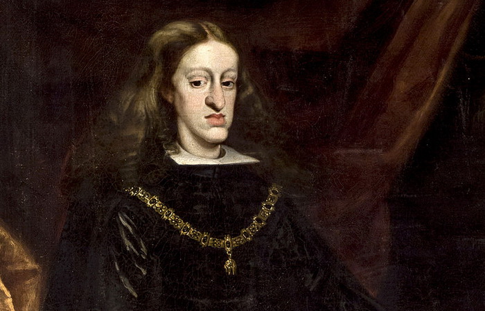 Карл II Испанский был болен сразу несколькими тяжелыми болезнями, отличался уродствами и был неспособен произвести на свет потомство. Источник: wikipedia.org