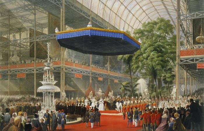 Хрустальный дворец на Всемирной выставке 1851 года. Источник: commons.wikimedia.org