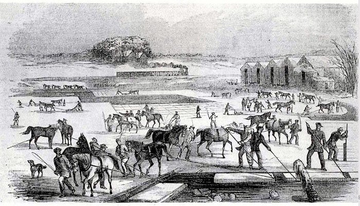 Добыча и перевозка льда были прибыльным бизнесом: лед доставляли морем в том числе в южные колонии. Источник: commons.wikimedia.org