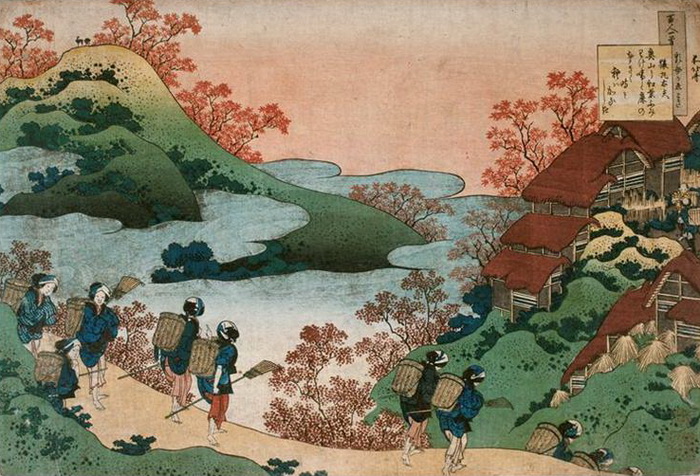 Расцвет популярности пейзажей на японских гравюрах XIX века связывают с именем Хокусая. Источник: wikiart.org