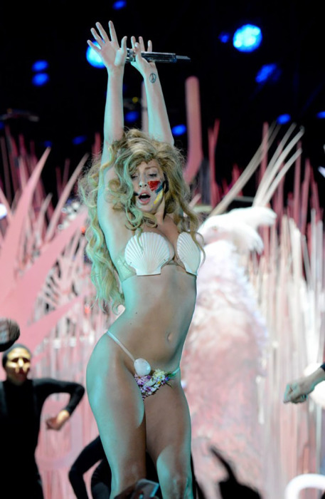 Леди Гага известна своей склонностью к эпатажу, поэтому ее откровенные наряды уже не удивляют