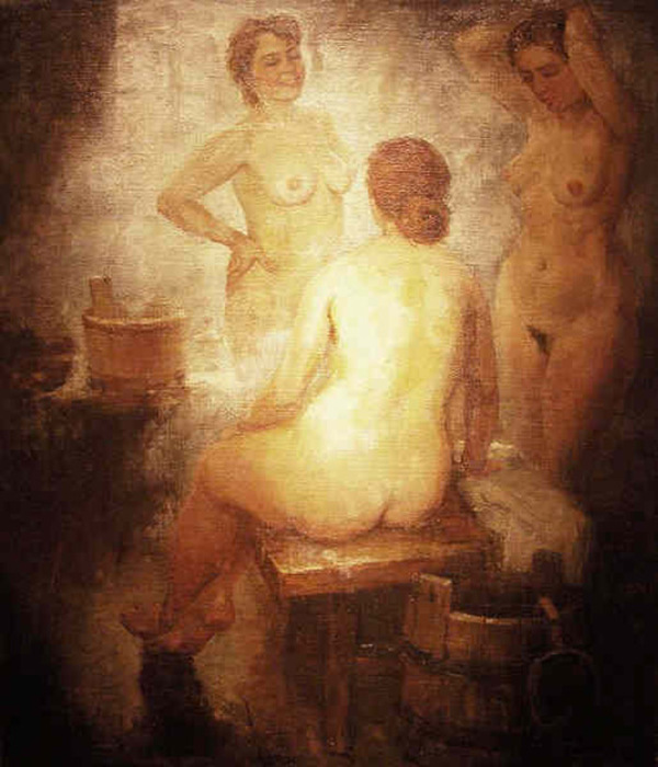 Александр Герасимов, «В бане», 1940 год