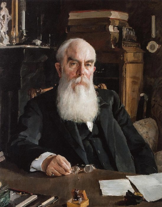 Алексей Иванович Абрикосов, портрет работы В. А. Серова, 1895 год