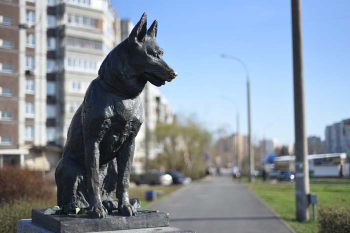 Памятник Преданности в Тольятти на пересечении Южного шоссе и улицы Льва Яшина