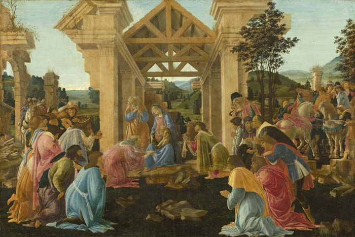 «Поклонение волхвов», Сандро Боттичелли (картина, проданная в 30-е годы из коллекции Эрмитажа)