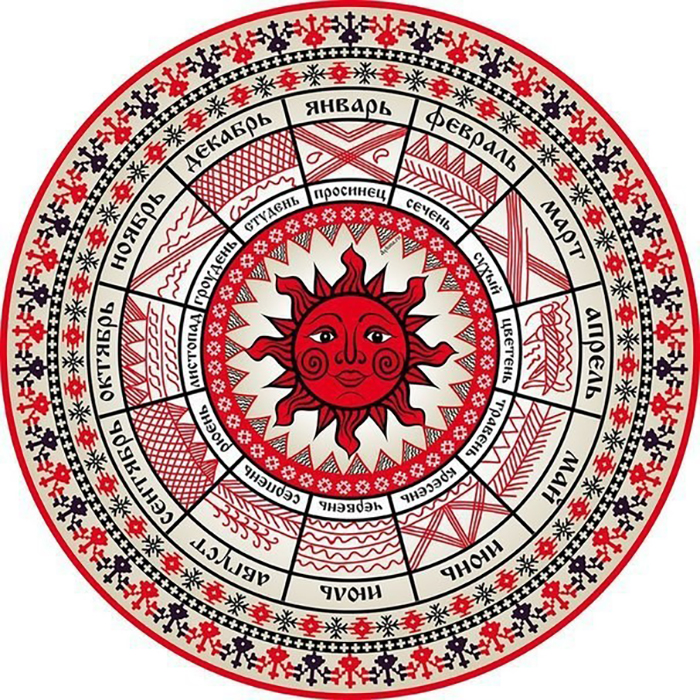 Коло (колесо) - важный символ Солнца, вечного движения, чередования времен года, жизни и смерти 