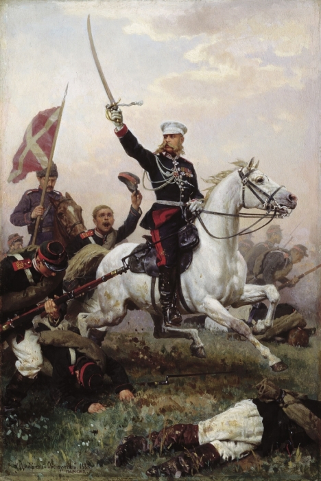 Н. Д. Дмитриев-Оренбургский, «Генерал М. Д. Скобелев на коне», 1883 год