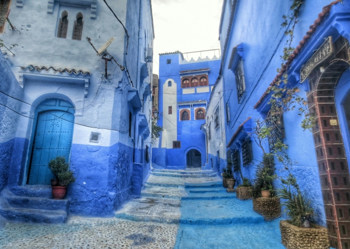 Марокканский город Шифшуан красят в синий цвет еще со средневековья