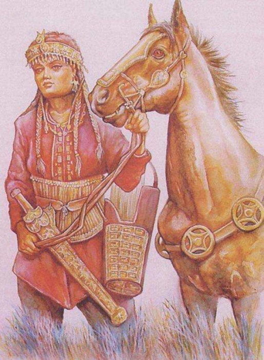 Среди женщин-сарматов было много храбрых воинов
