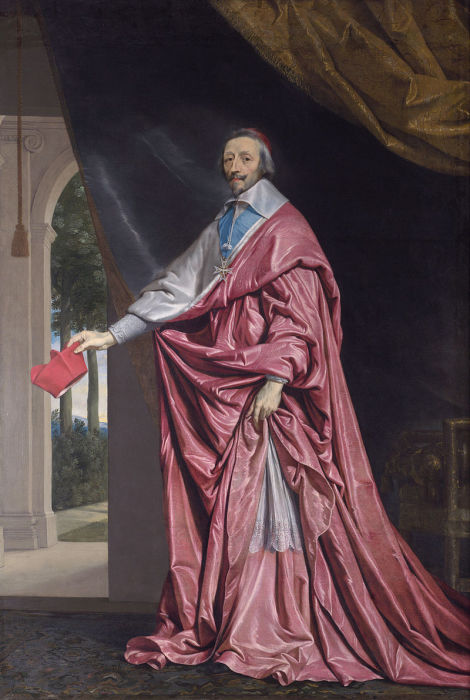 Герцог де Ришелье, портрет работы Филиппа де Шампеня
