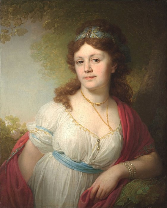 Возможная дочь Потемкина и императрицы — Елизавета Тёмкина на портрете работы Боровиковского, 1798 год