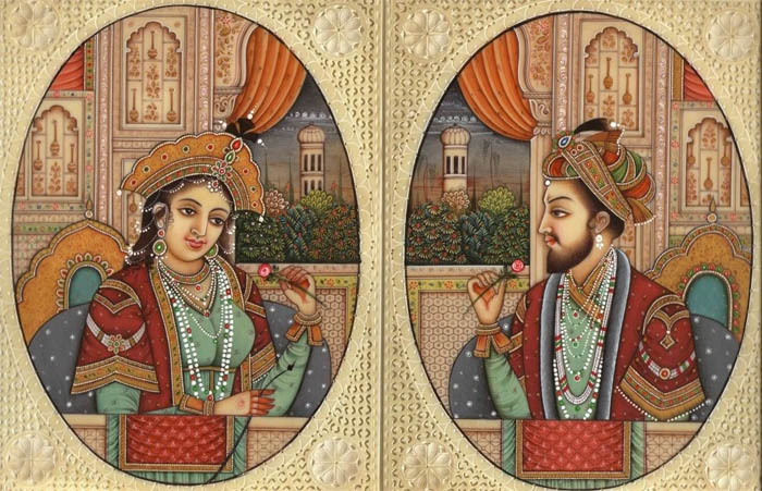 Шах-Джехан и его вторая жена Мумтаз Махал