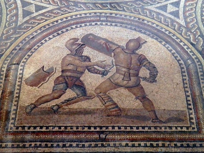 Фрагмент древнеримской мозаики
