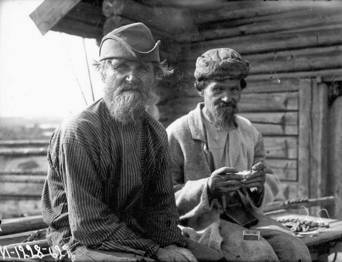 Старики. Карелы. Карелия, Олонецкий р-он. 1927г.