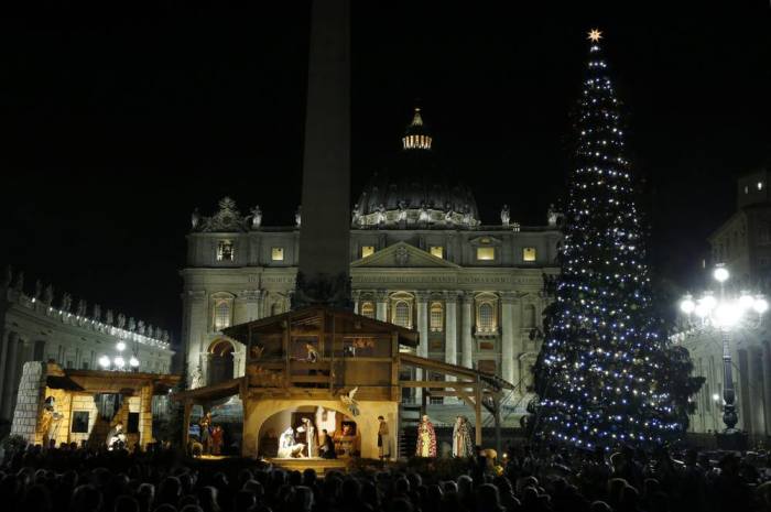 Рождественский вертеп в Ватикане