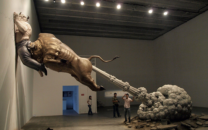 Одна из самых необычных инсталляций китайского скульптора Чена Венлинга