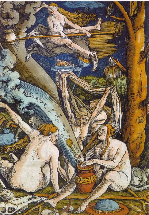 Ведьмы на гравюре 1508 года