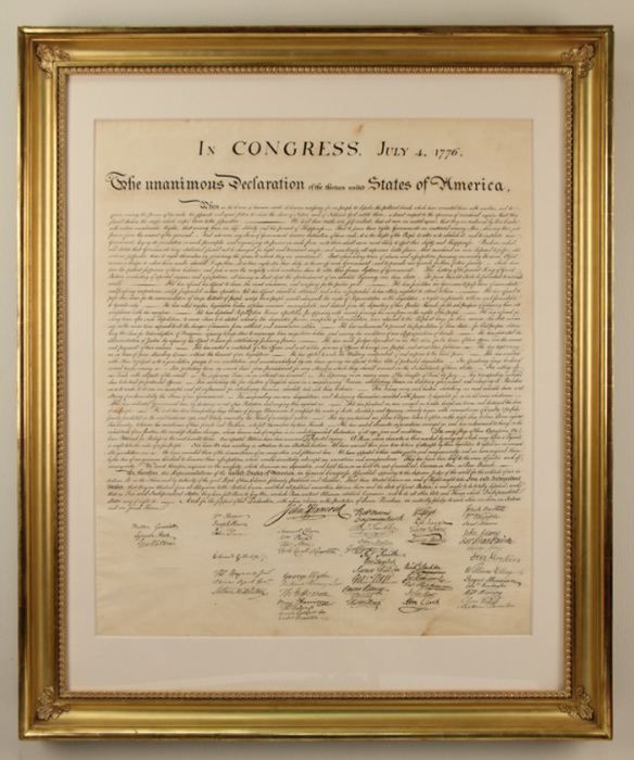 Декларация независимости – один из важнейших исторических документов США