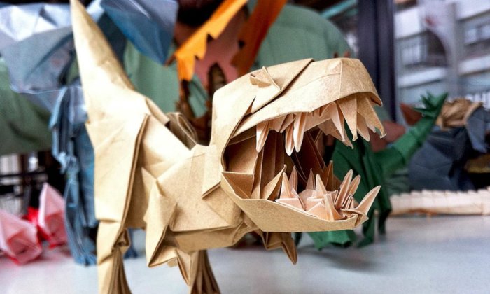 Роберт Лэнг, оригами «Динозавр»