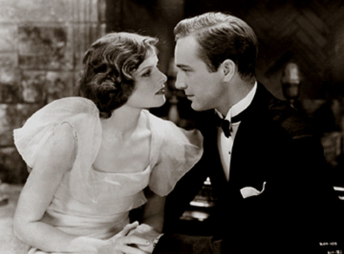 Первая роль в кино: Кэтрин Хепбёрн и Джон Бэрримор в фильме «Билль о разводе», 1932 год